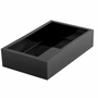 Objets de décoration - Acrylic Guest Towel Napkin Holder in Black - CASPARI