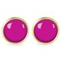 Jewelry - Ears studs Queen Size surgical stainless steel Flash gold - Byzantin - LES JOLIES D'EMILIE