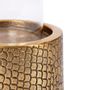 Candlesticks and candle holders - The Croco Candle Holder with Glass - Brass - M - BAZAR BIZAR - COASTAL LIVING