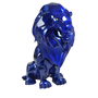 Sculptures, statuettes and miniatures - Blue Lion Sitting Resin - GRAND DÉCOR