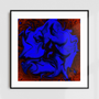 Poster - "VELVETEEN DREAM" - Luxury art print / wall decor - A3 + - Blue - KIKI GUNN - PRINT WORKS