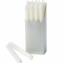 Objets de décoration - Straight Taper 10" Candles in White - 12 Candles Per Box - CASPARI