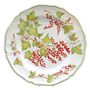 Formal plates - Feston Plate with hand painted Pouplard Fruits decoration - BOURG-JOLY MALICORNE