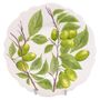 Formal plates - Feston Plate with hand painted Pouplard Fruits decoration - BOURG-JOLY MALICORNE