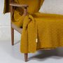 Throw blankets - Plaids, 100% merino wool , made and knitted in France - AS'ART A SENSE OF CRAFTS