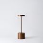 Table lamps - Cordless lamp LUXCIOLE Bronze 26 cm - HISLE