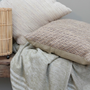 Throw blankets - Throw blanket stripes beige Liv - EARTHWARE