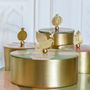 Storage boxes - Tiled Brass Box With A Bird Handle - ASMA'S CRAFTS