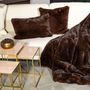 Comforters and pillows - Fox - Faux fur Plaid - DECKENKUNST MANUFAKTUR GERMANY