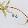 Jewelry - Hoop earrings gold Les Parisiennes Botanica - LES JOLIES D'EMILIE