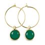 Jewelry - Hoop earrings gold Les Parisiennes Flash Sapin - LES JOLIES D'EMILIE