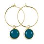 Jewelry - Hoop earrings gold Les Parisiennes Flash Canard - LES JOLIES D'EMILIE