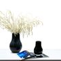 Vases - Vase élégant moderne icone en verre de qualité bleu foncé, DAVOS10 - ELEMENT ACCESSORIES