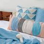 Comforters and pillows - Handmade Circle Geo Lumbar Pillow, Multi- 30x86 cm - CASA AMAROSA