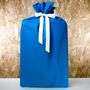 Gifts - Reusable blue gift wrap made in France and made of cotton - NILE® - NILE