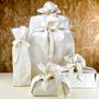 Cadeaux - Emballage cadeau Écru réutilisable fabriqué en France en matière coton - NILE®. - NILE