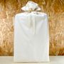 Cadeaux - Emballage cadeau Écru réutilisable fabriqué en France en matière coton - NILE®. - NILE