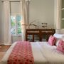 Bed linens - Ashna pink floral bed runner - TERRE AMBRÉE