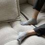 Socks - Organic cotton 5 fingers thin border socks (plant dyeing) - YU.ITO  CO. LTD
