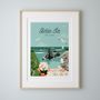 Poster - Affiche Déco "Saint Tropez" Le Golfe/ Série Bain de Mer - LES PETITS YEYES
