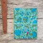 Card shop - Bisma green and blue notebook L - TERRE AMBRÉE