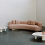 Sofas - Greenapple Sofa, Twins Sofa 4-Seat, Terracotta Jacquard, Handmade in Portugal - GREENAPPLE DESIGN INTERIORS