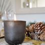 Other Christmas decorations - ROUND WHITE LINEN CANDLE - NATOÈ FRAGRANCES