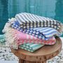 Accessoires de voyage - Hammam Grandes serviettes de plage Saphira - MON ANGE LOUISE