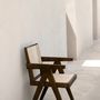 Chairs - MU72017 Telma dark brown elm wood chair 50x50x84 cm - ANDREA HOUSE