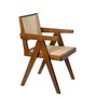 Chairs - MU72017 Telma dark brown elm wood chair 50x50x84 cm - ANDREA HOUSE