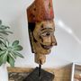 Sculptures, statuettes and miniatures - STATUES - Wooden decoration with Stand - CASA NATURA