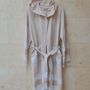 Apparel - Cotton hoodie kimono style Bathrobe Dressing gown - MON ANGE LOUISE