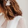 Hair accessories - Ghior - Bridal silk organza flower hairpin set - AMARNAM ACCESSORIES