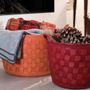 Objets de décoration - Sac en cuir tissé - SOL & LUNA