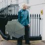 Design objects - Solid black and anise gingham micro umbrella - Wilton - ANATOLE