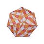 Prêt-à-porter - Micro - parapluie solide vichy oversize - orange et rose - SLOANE - ANATOLE