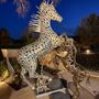 Sculptures, statuettes and miniatures - Galvanized recycled metal prancing horse - RECYCLAGE DESIGN RÉANIMATEUR D'OBJETS R & D