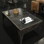 Coffee tables - 100% recycled Eiffel riveted metal coffee table. - RECYCLAGE DESIGN RÉANIMATEUR D'OBJETS R & D
