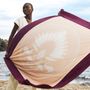 Serviettes de bain - Drap de plage nautique Magenta - CAP D'ARSÈNE