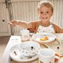 Children's mealtime - LÄSSIG Dish Set Porcelain/Silicone and Cutlery 3 Pcs Little Mateys - LASSIG GMBH