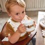 Children's mealtime - LÄSSIG Dish Set Porcelain/Silicone and Cutlery 3 Pcs Little Mateys - LASSIG GMBH