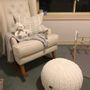 Baby furniture - Knitted pouf ottoman for kids room - ANZY HOME