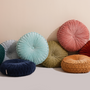 Comforters and pillows - Velvet Round Cushion - 41 cm - CASA AMAROSA