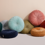 Couettes et oreillers  - Coussin rond en velours - 16 pouces - CASA AMAROSA