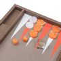 Decorative objects - Backgammon Set Brown - Snake Vegan Leather - Medium - VIDO BACKGAMMON