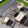 Lawn armchairs -  Aquariva low seater garden armchair with cushion. - EZEÏS