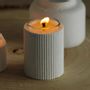 Design objects - Notched concrete candle holder - AKARA