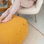 Poufs - Pouf pouf carré en tricot - ANZY HOME