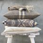 Coussins textile - Throw Puck en lin et soie - ML FABRICS