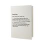 Stationery - Definitions Letterpress Greeting Card - OBLATION PAPERS AND PRESS